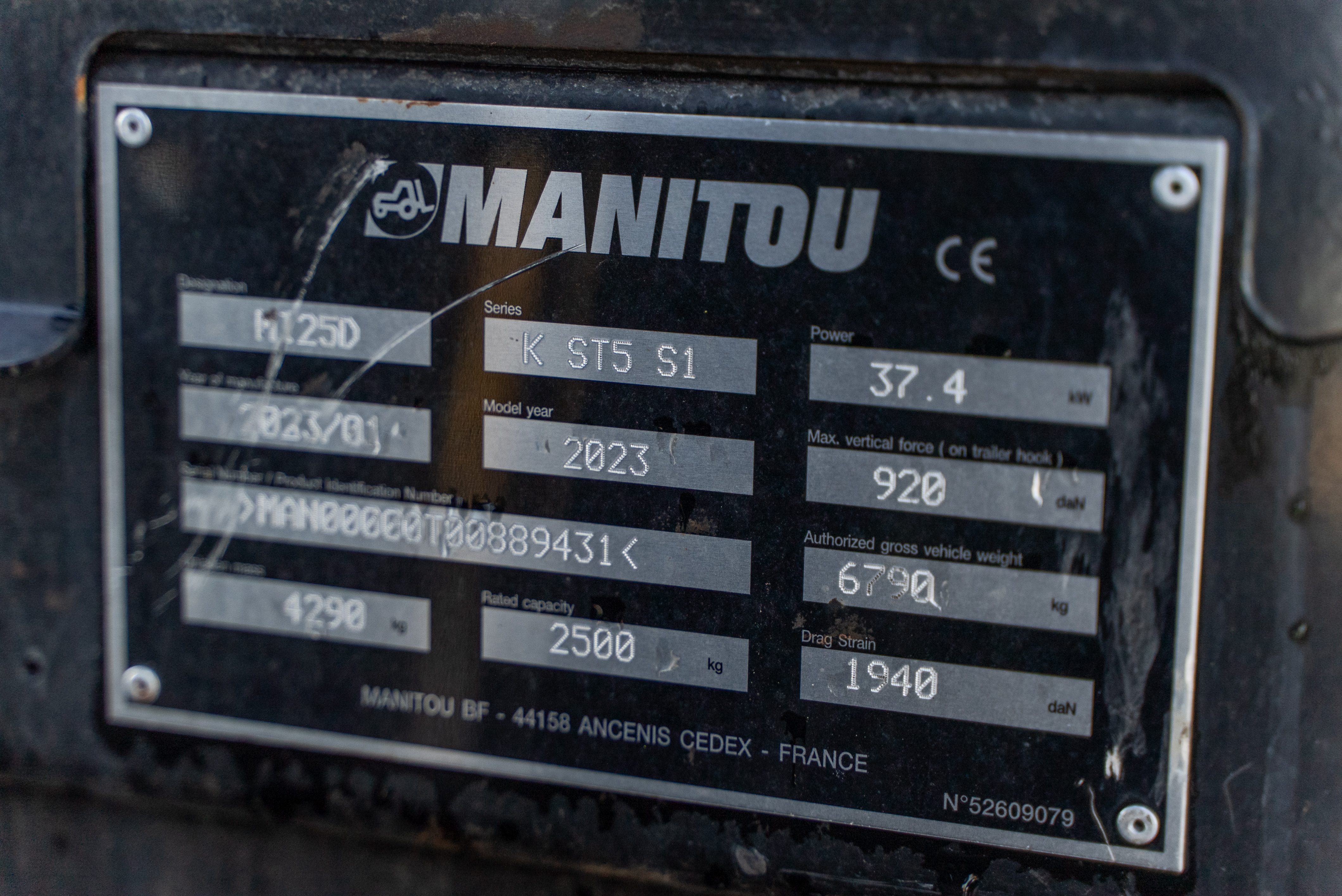 MI 25 D K ST5 S1 - Identification plate