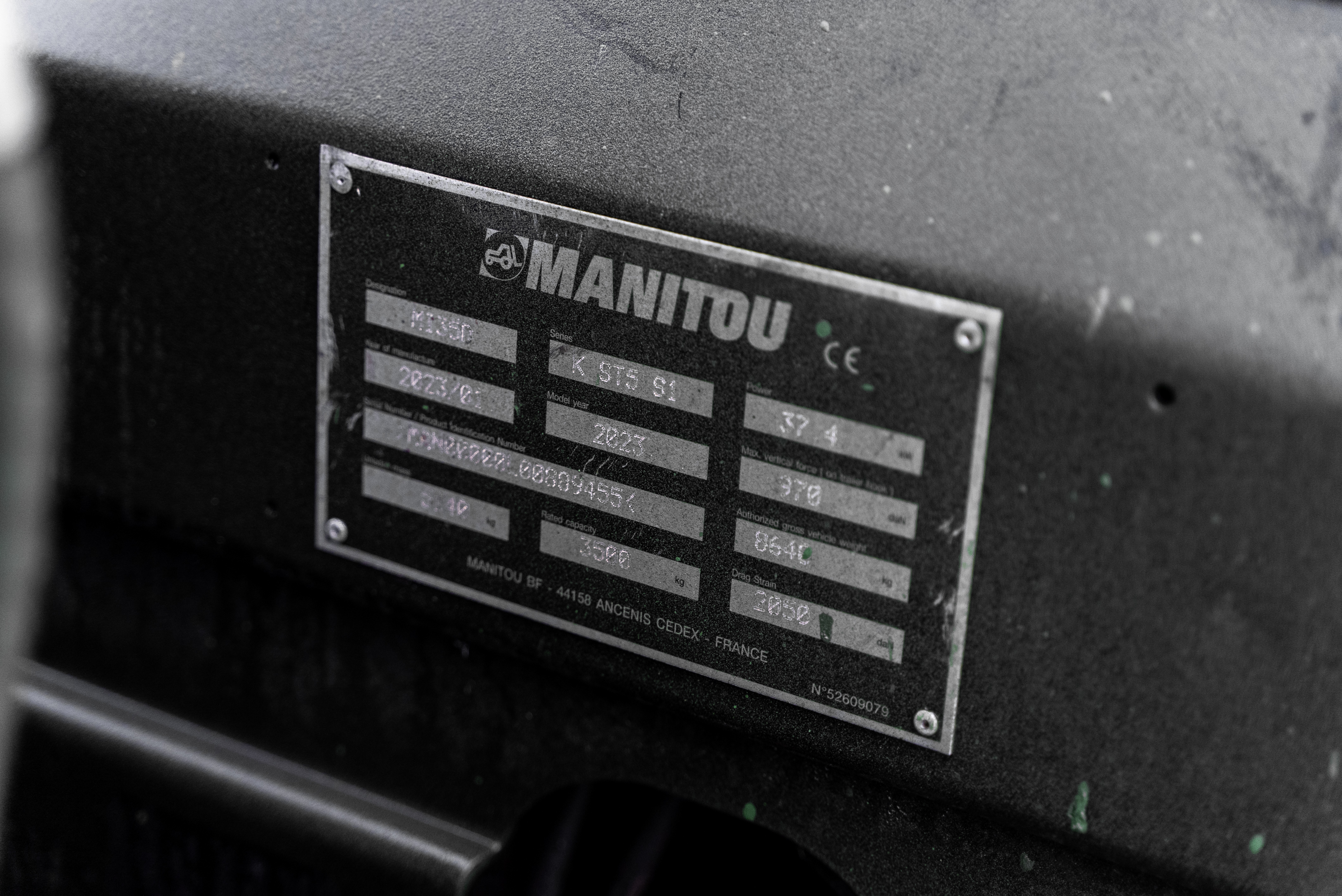 MI 35 D K ST5 S1 - Identification plate