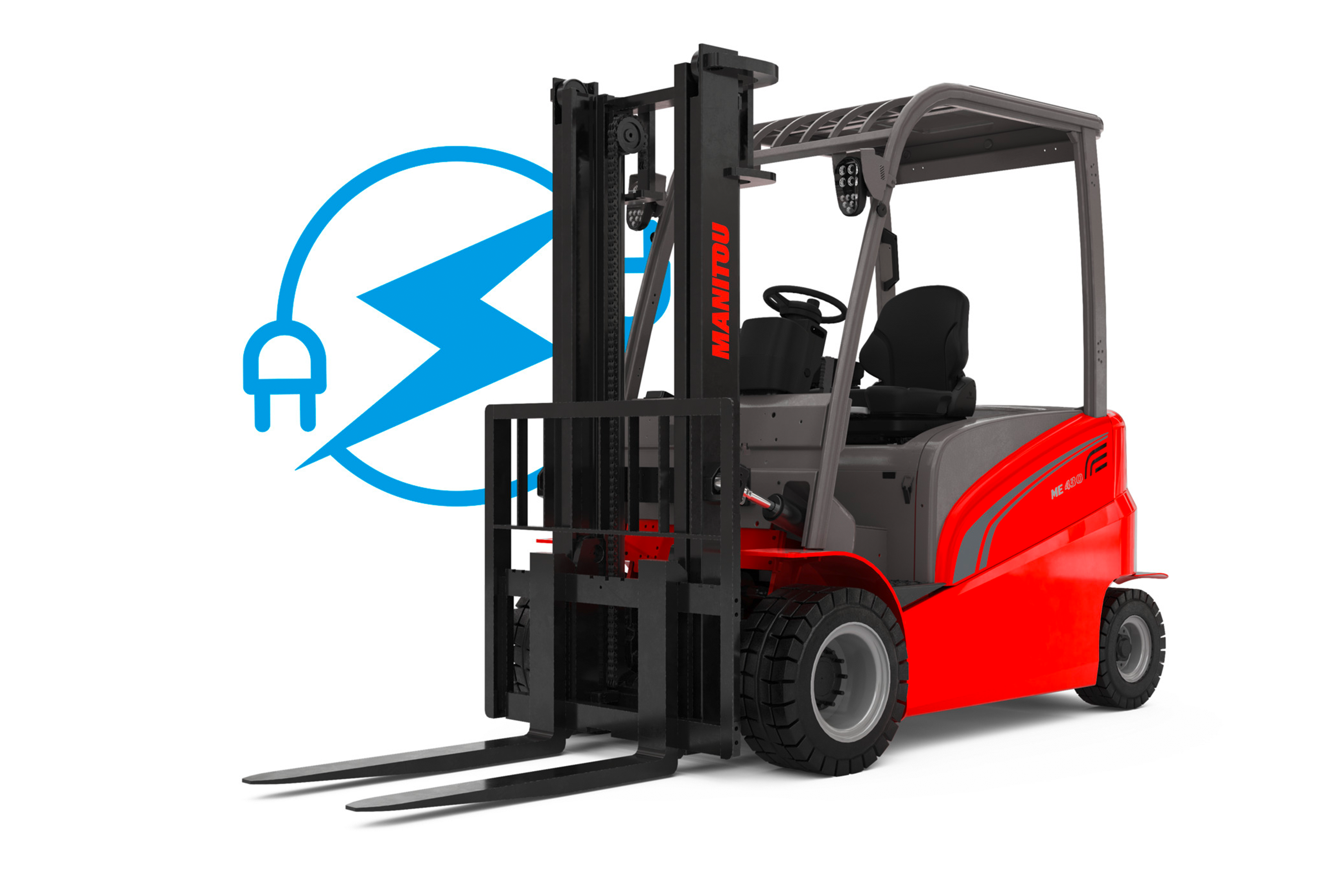 Manitou - Forklifts - ME 430 80V S3 - Front left