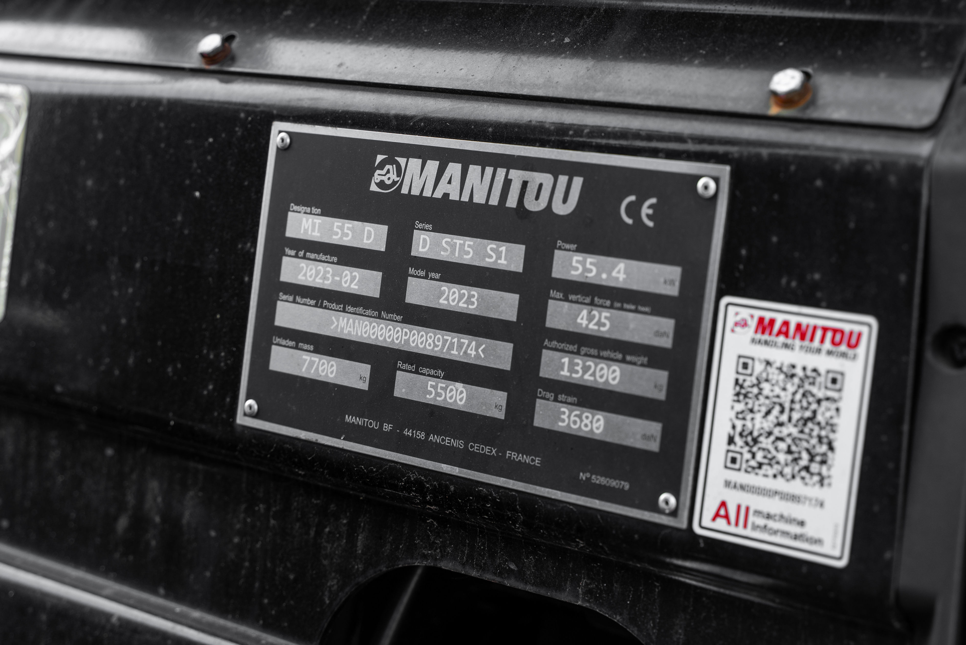 MI 55 D D ST5 S1 - Identification plate