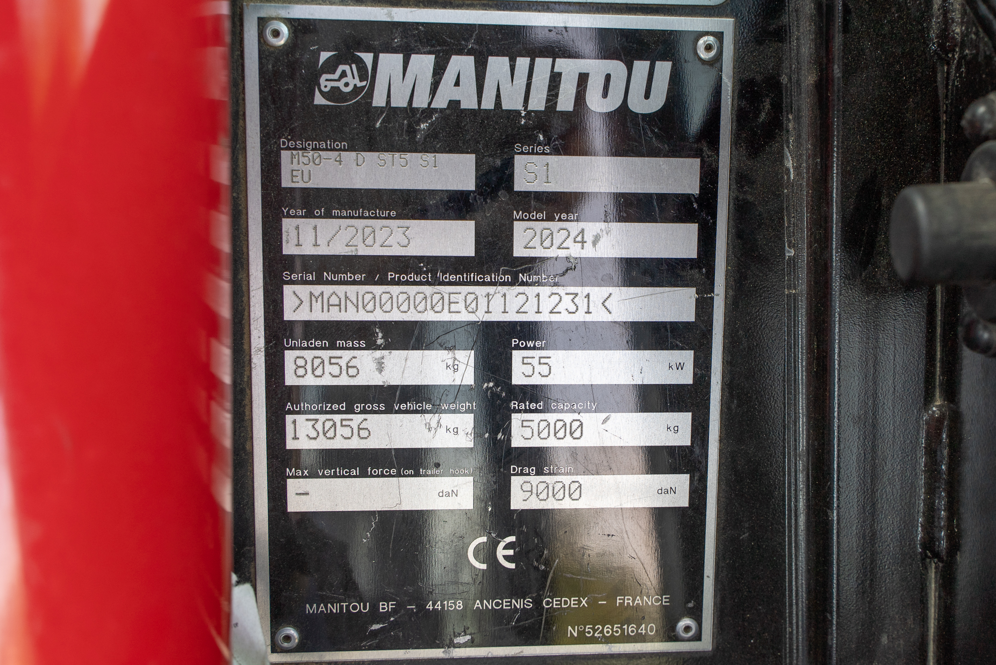 M 50-4 D ST5 S1 EU - Identification plate