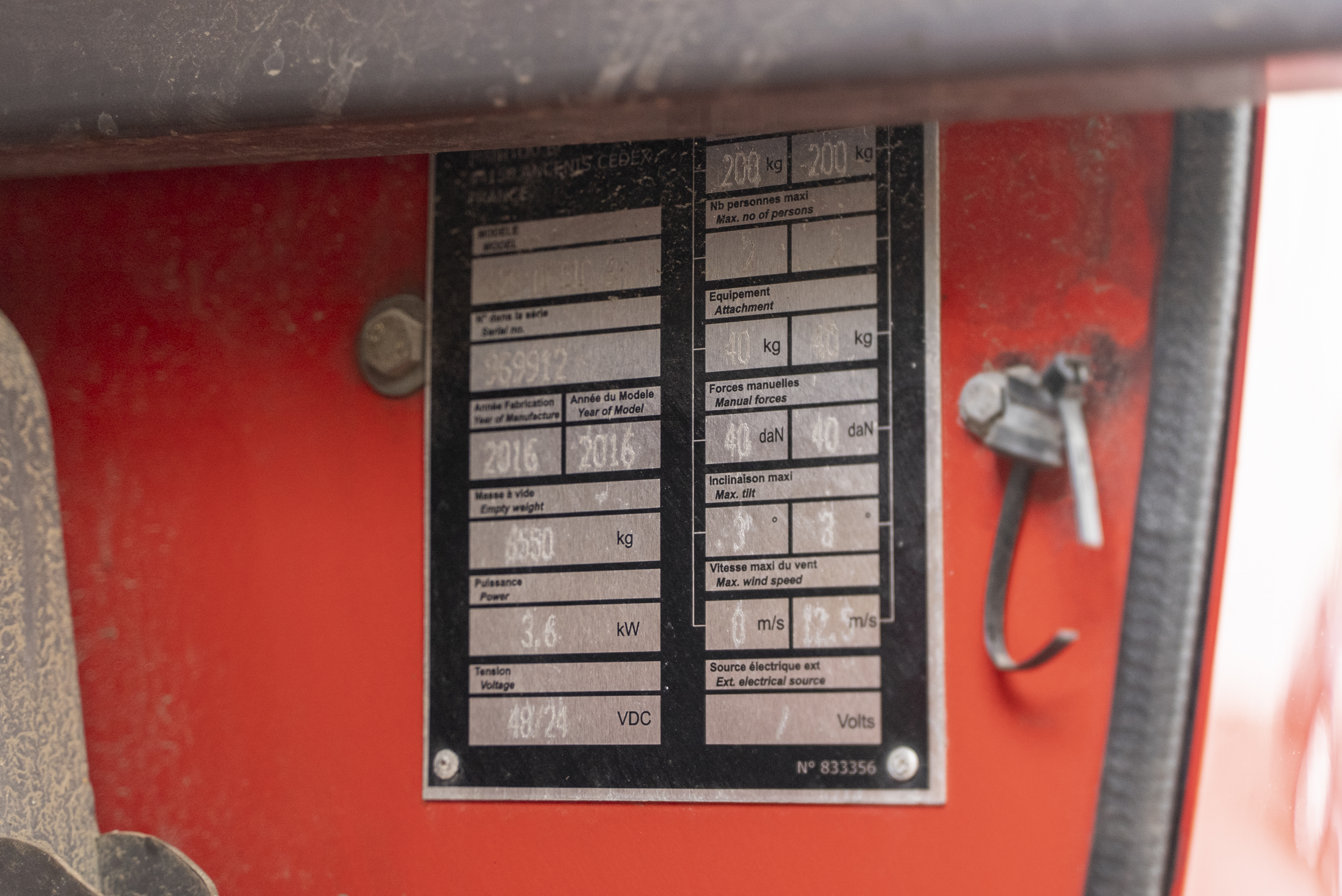 AETJ 120 COMPACT 2 - Identification plate