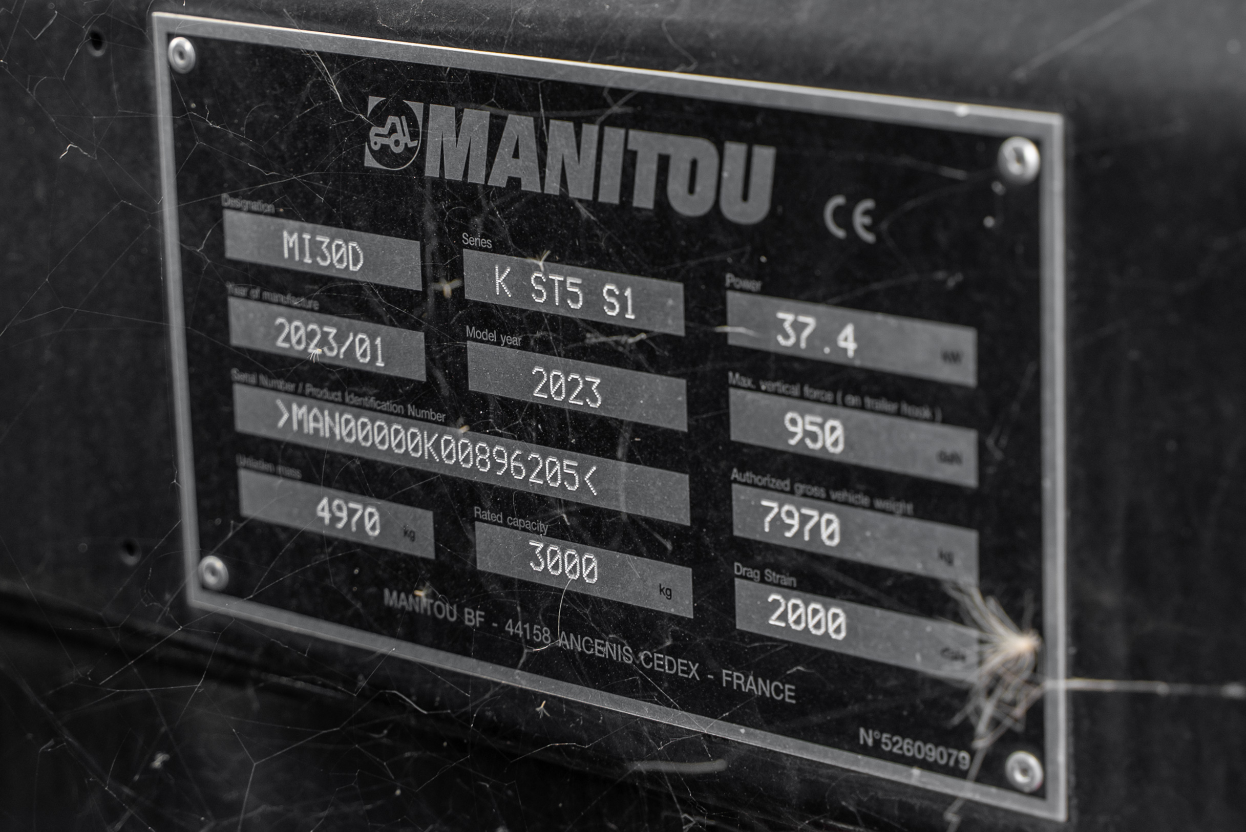 MI 30 D K ST5 S1 - Identification plate