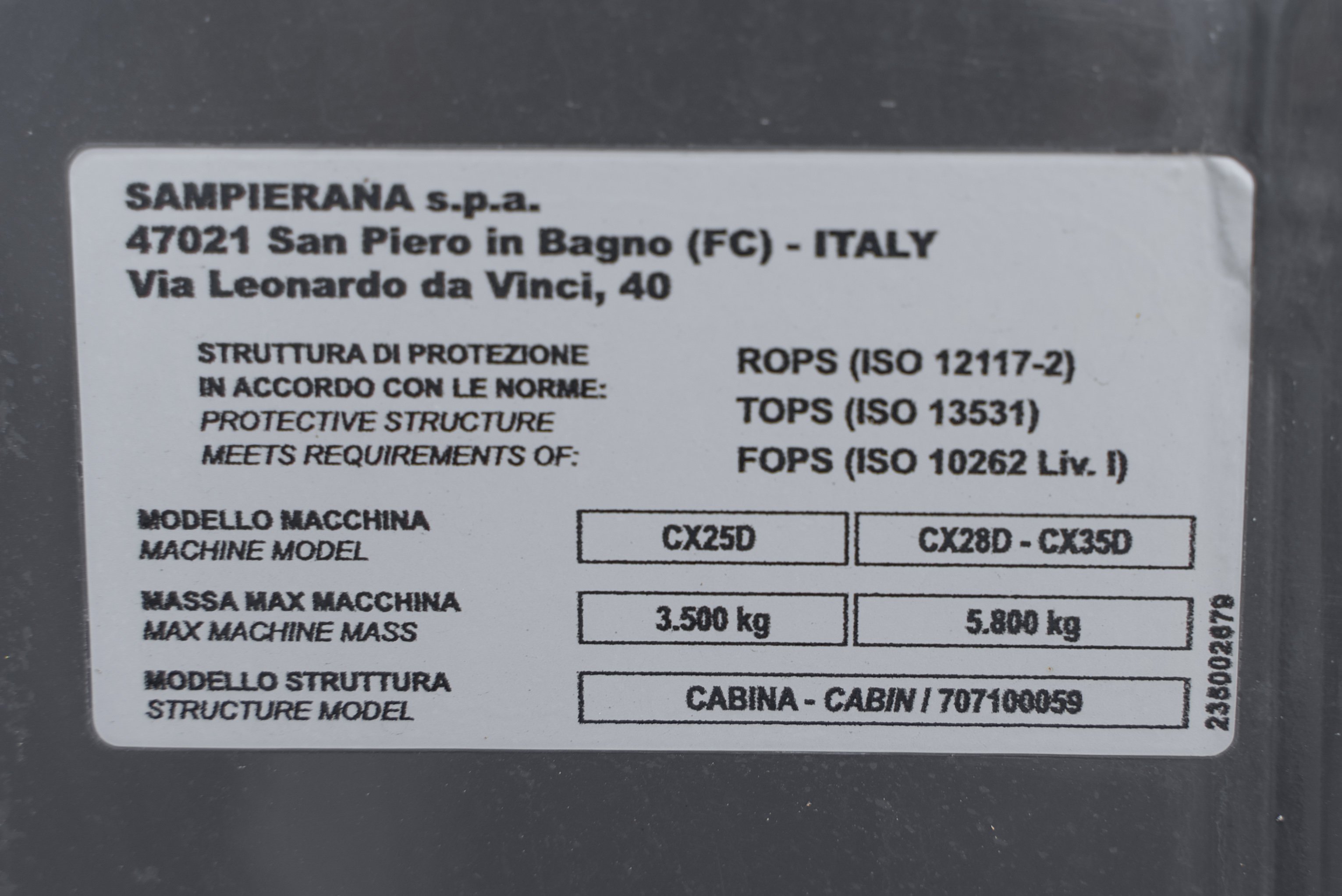 CX 25 D  - Product image