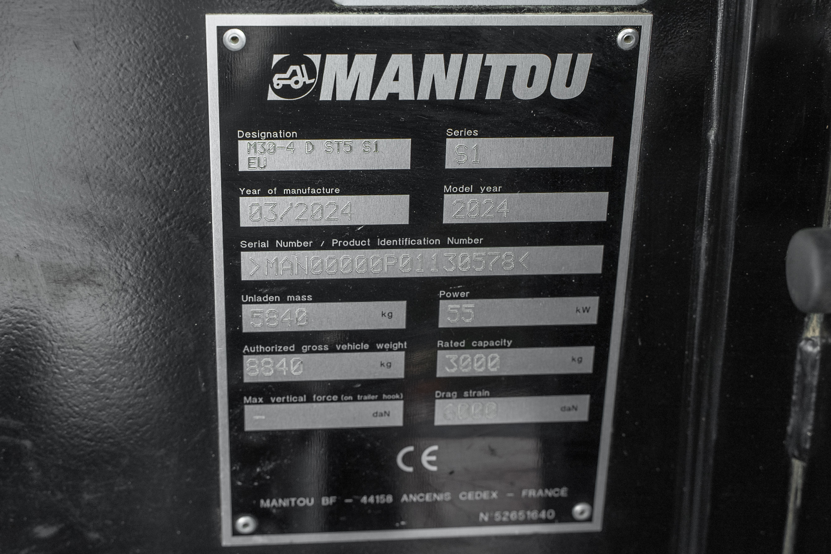 M 30-4 D ST5 S1 - Identification plate