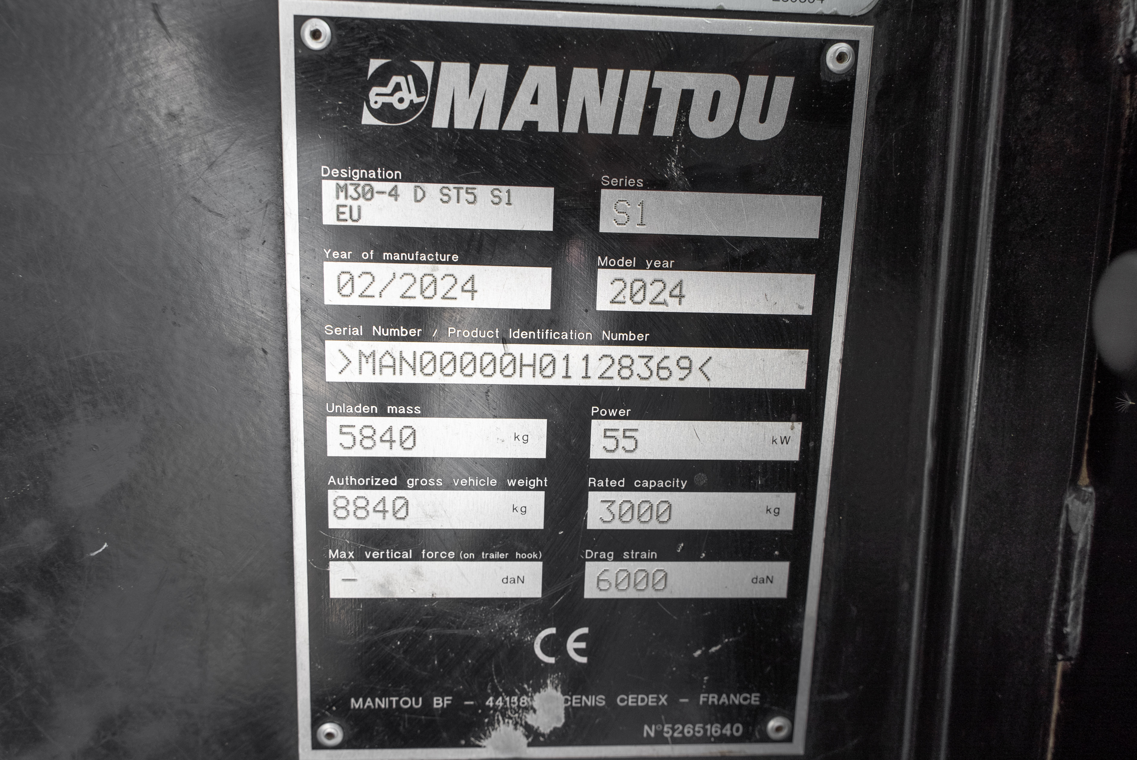 M 30-4 D ST5 S1 - Identification plate