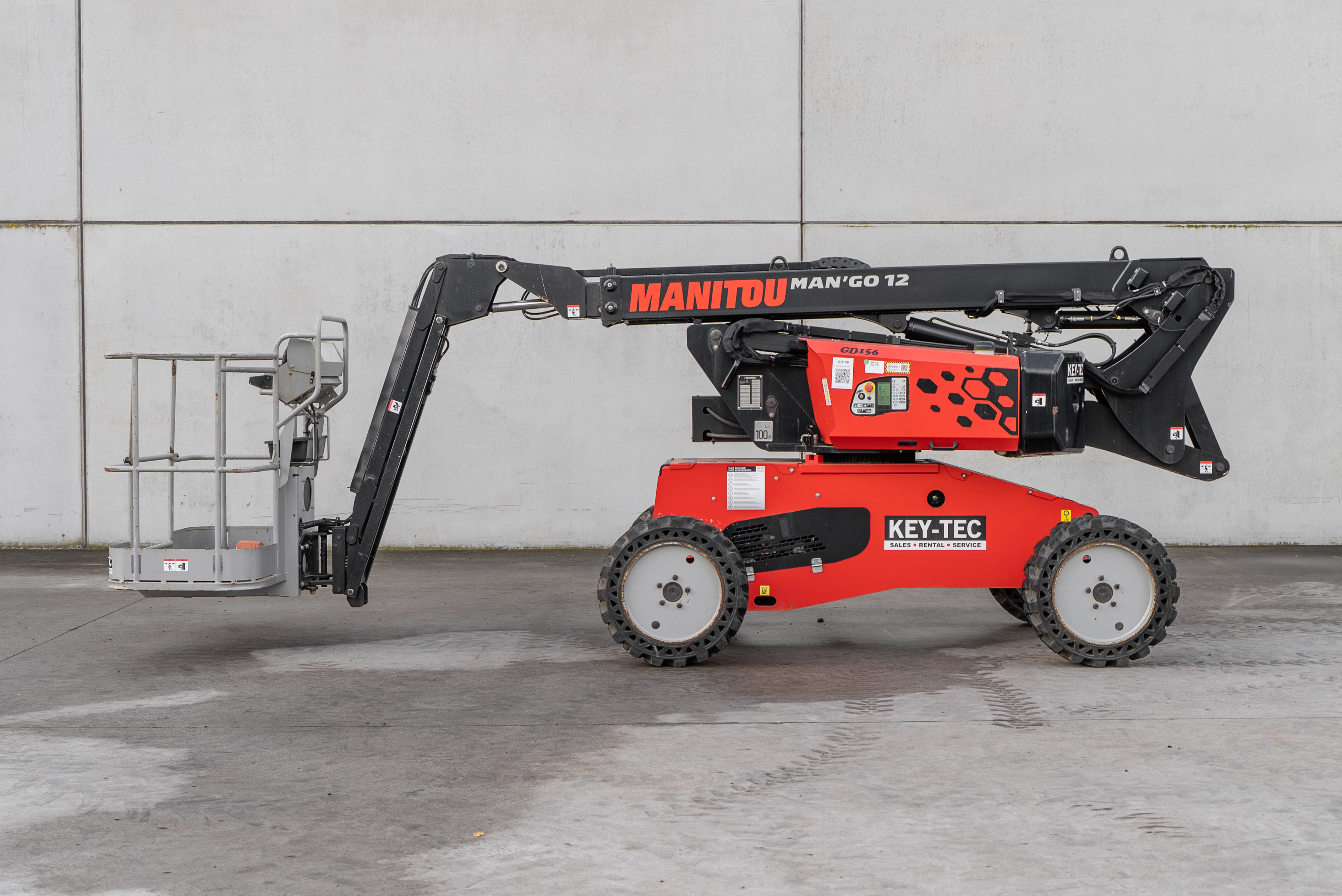 Manitou - Nacelles élévatrices - MAN GO 12 - Vue latérale