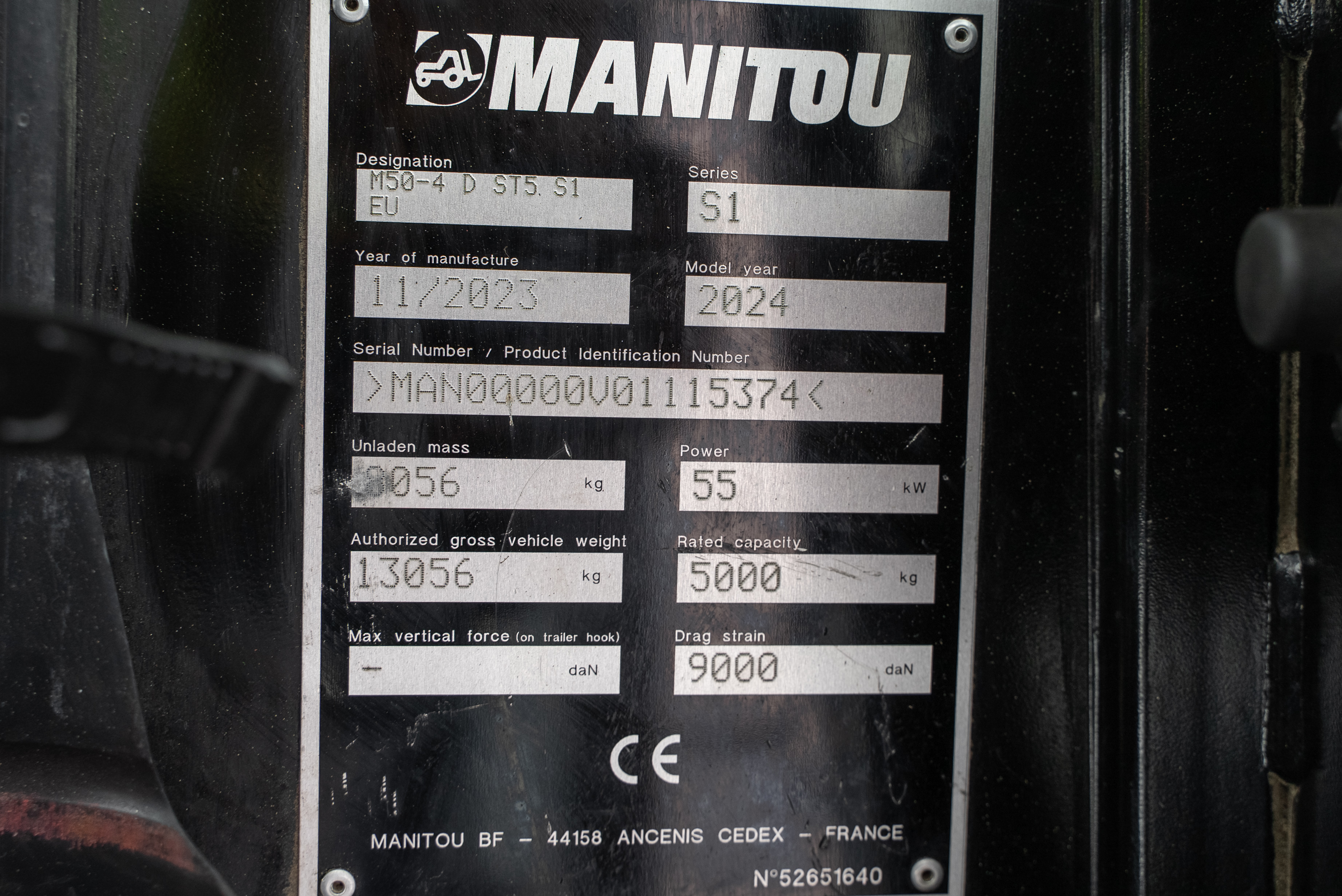M 50-4 D ST5 S1 EU - Identification plate