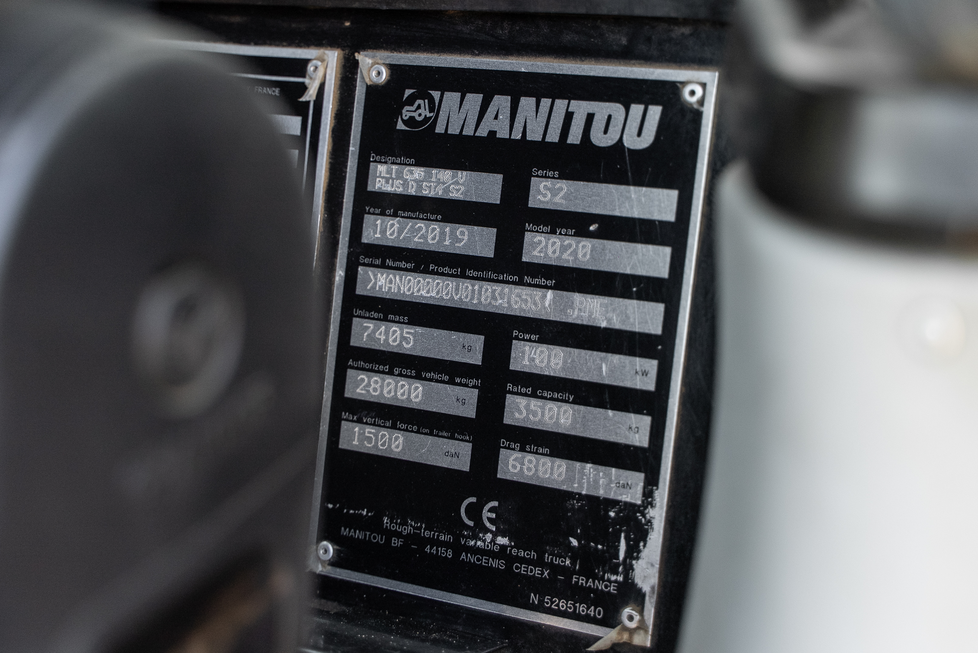 MLT 635 140 V+ D ST4 S2 - Identification plate