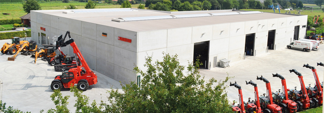 De gebouwen van Key-Tec in Moerbeke